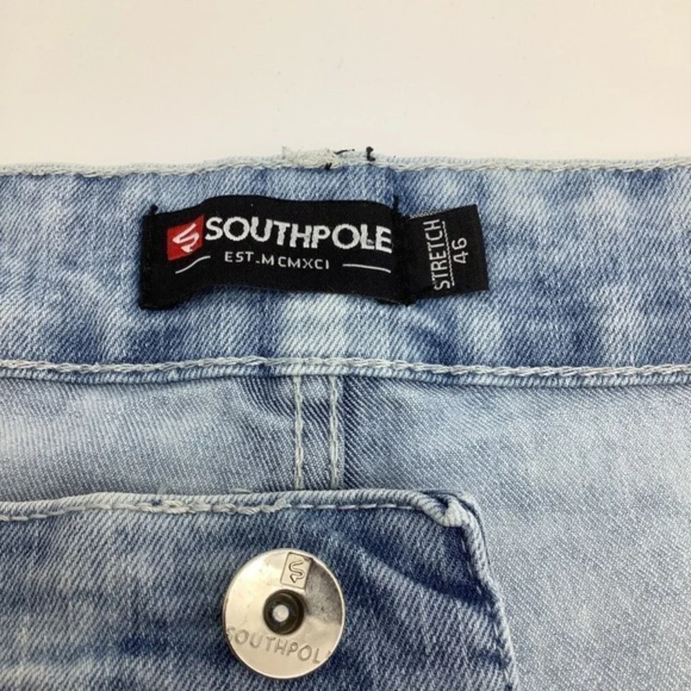 Southpole Mens Acid Wash Stretch Shorts‎ Size 46